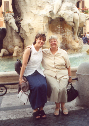 Tammy and I in Piazza Navona